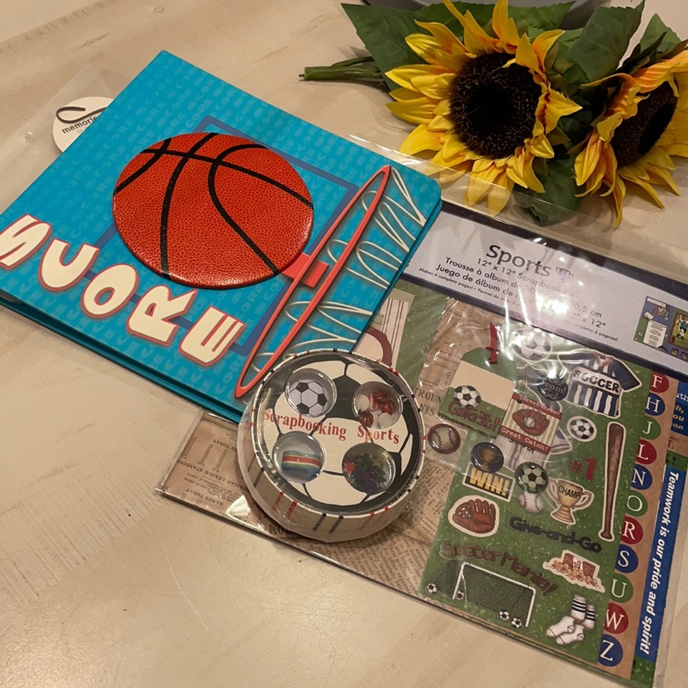 Basketball Kids Scrapbook Album Kit